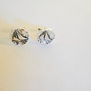 Georg Jensen Sterling Sailboat Cufflinks